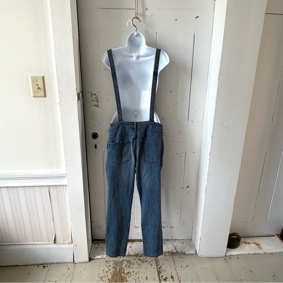 Free People Through the Woods Blue Jean Overalls - Picture 4 of 15